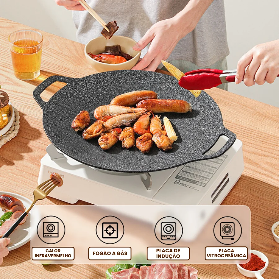 đ„SUPER OFERTA | Frigideira Maifan Antiadherente 6 Camadas CompatĂvel com FogĂŁo de Indução IH - Image 3