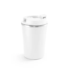 PHELPS. Copo térmico de viagem em aço inox e PP 470 mL