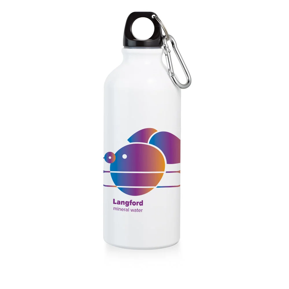 LANGFORD. Squeeze em alumínio para sublimação com mosquetão 500 mL - Image 3