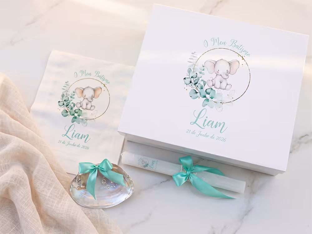 Conjunto Batizado Concha Elefante