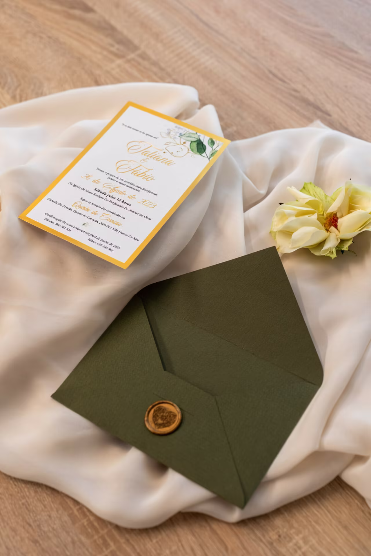 Convite Casamento Delicado e Moderno