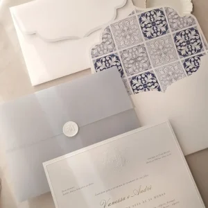 Convite Casamento Azulejo Português
