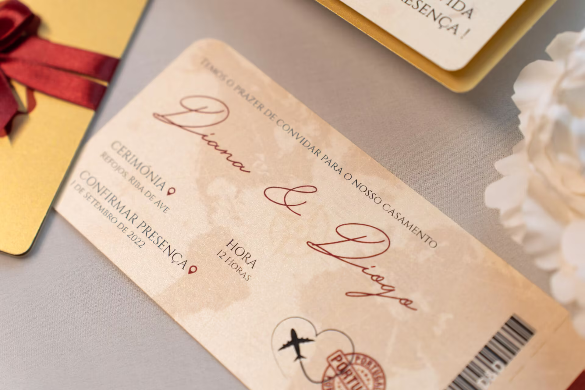 Convites Casamento Passaporte Ticket - Image 4