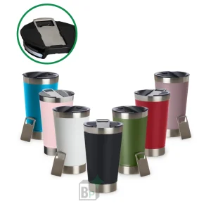 Brinde de Copo Térmico 500ml com Abridor (tipo stanley) e Tampa Personalizado Para o Dia das Mães