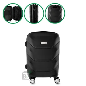 Mala de Viagem Média Preto Personalizado