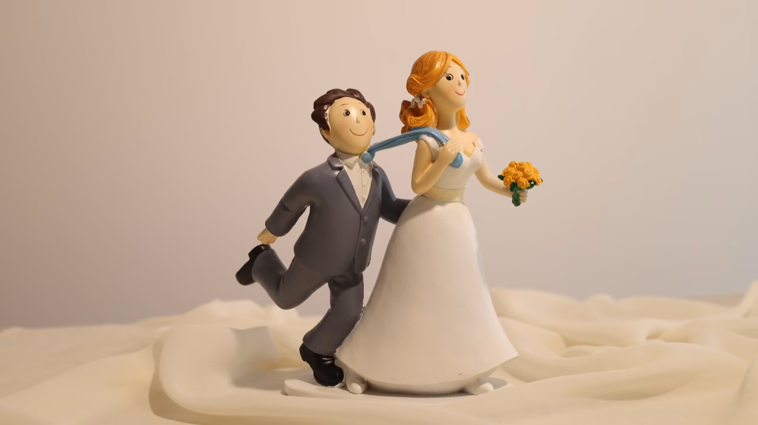 Topo Bolo Casamento Noivos-Algemados
