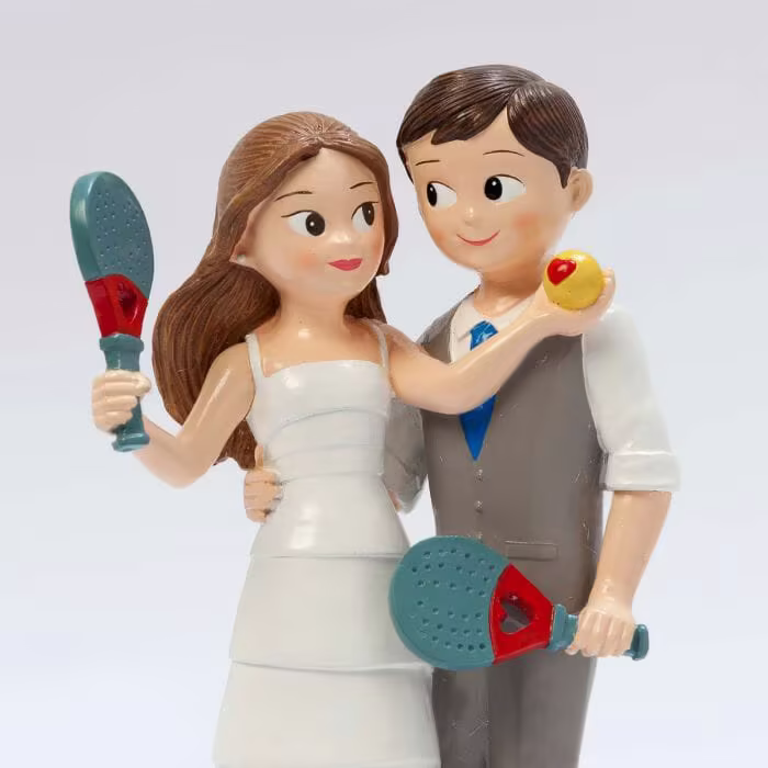 Topo Bolo Casamento Padel - Image 3