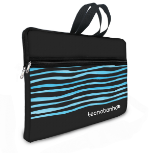 Pasta de Notebook com Bolso Extra e Alça de Mão Personalizada para Brinde 15,6′
