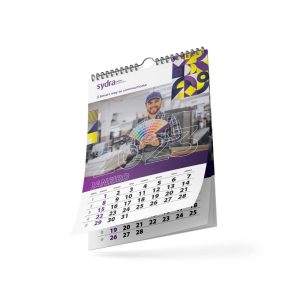 Calendário de Parede com Argolas